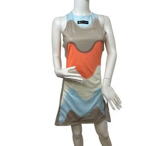 Adidas Women’s Marimekko Premium Tennis Dress Multicolor & Semi Coral Sleeveless